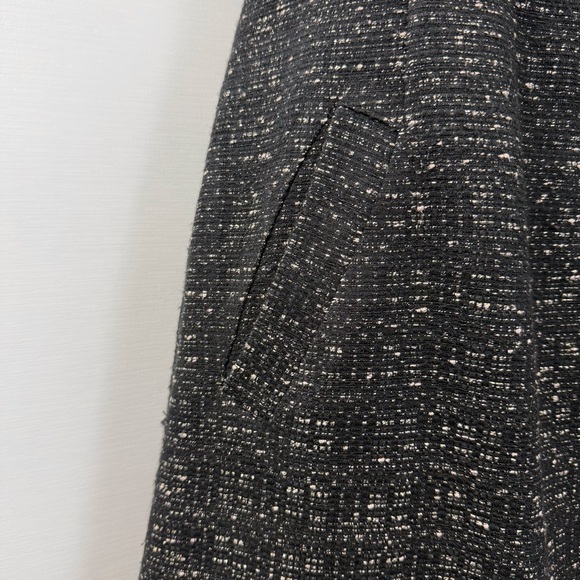 Banana Republic Black Boucle Tweed Fit & Flare Jumper - Picture 12 of 16